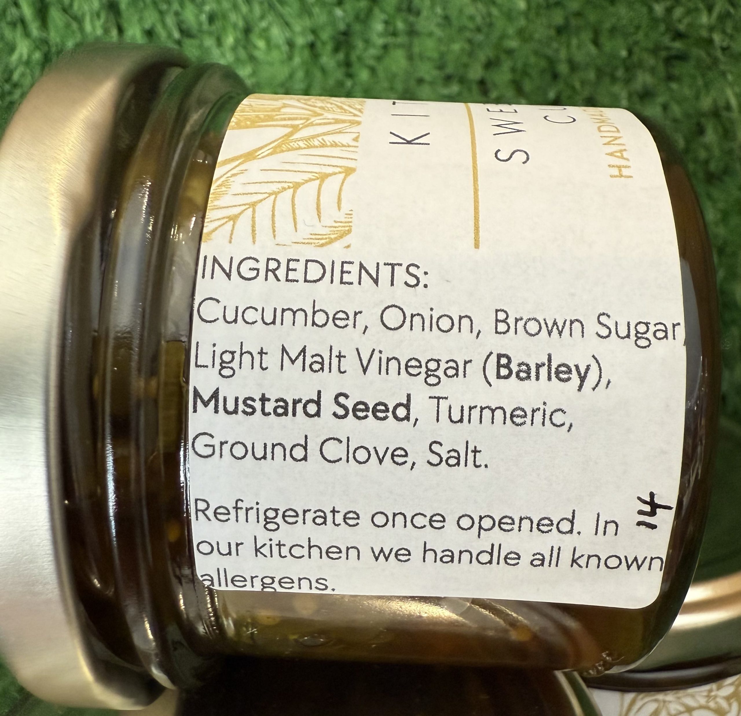 Kitchen 87 Sweet Pickled Cucumber