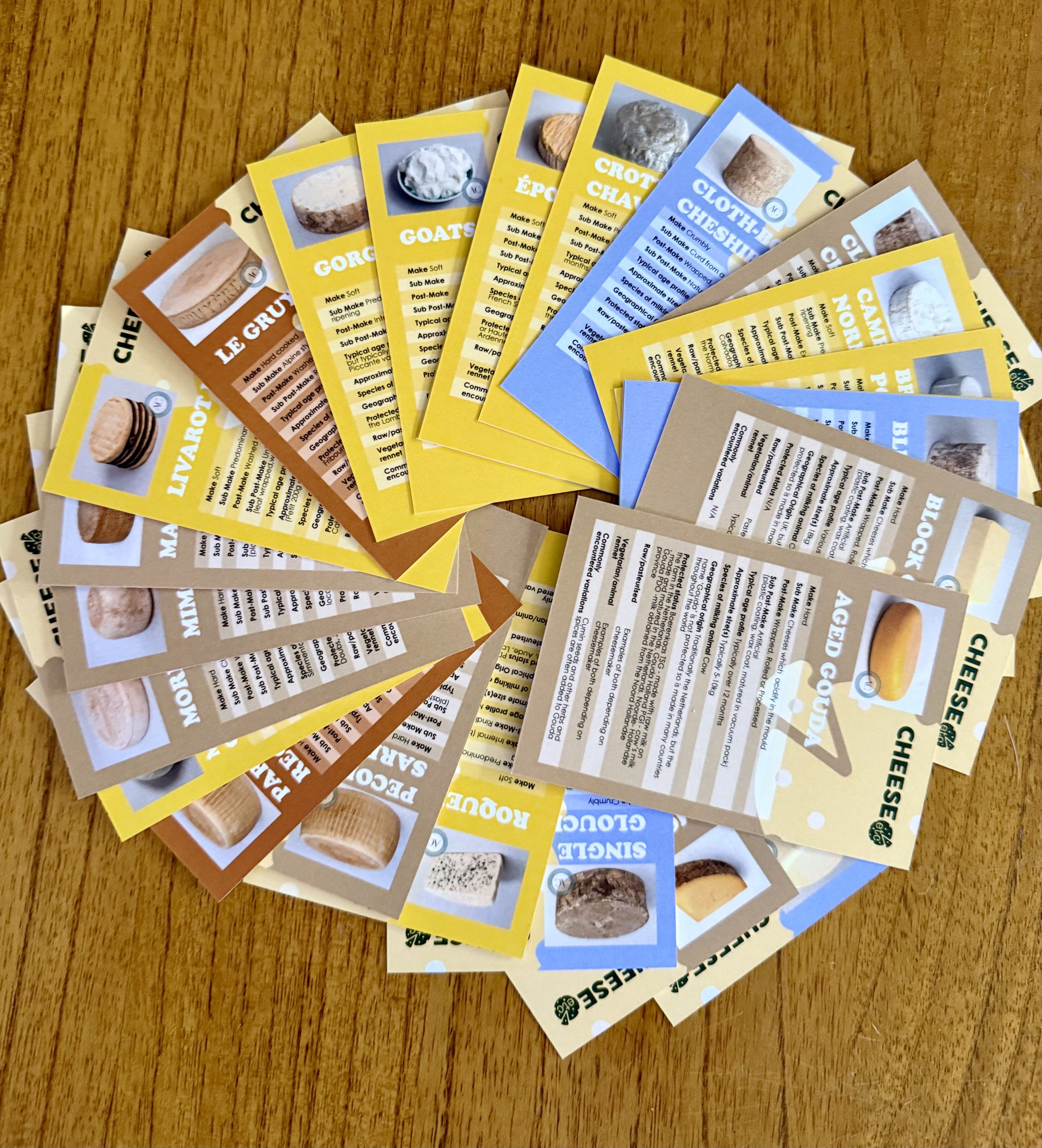 Academy of Cheese Revision Cards